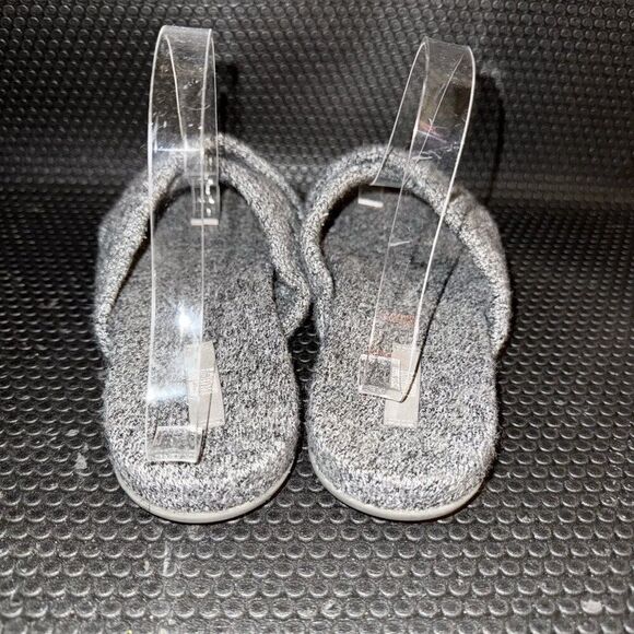 FitFlop Women's Love Gray Marled Gracie Merino Wool Cross Slides Size 10 - Picture 4 of 9